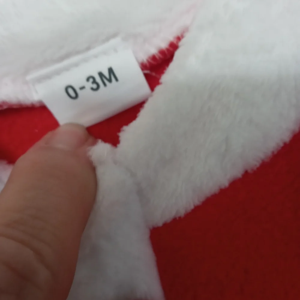 Santa Clause 1 piece snap up Costume Suit infant 0-3 mos Christmas Halloween